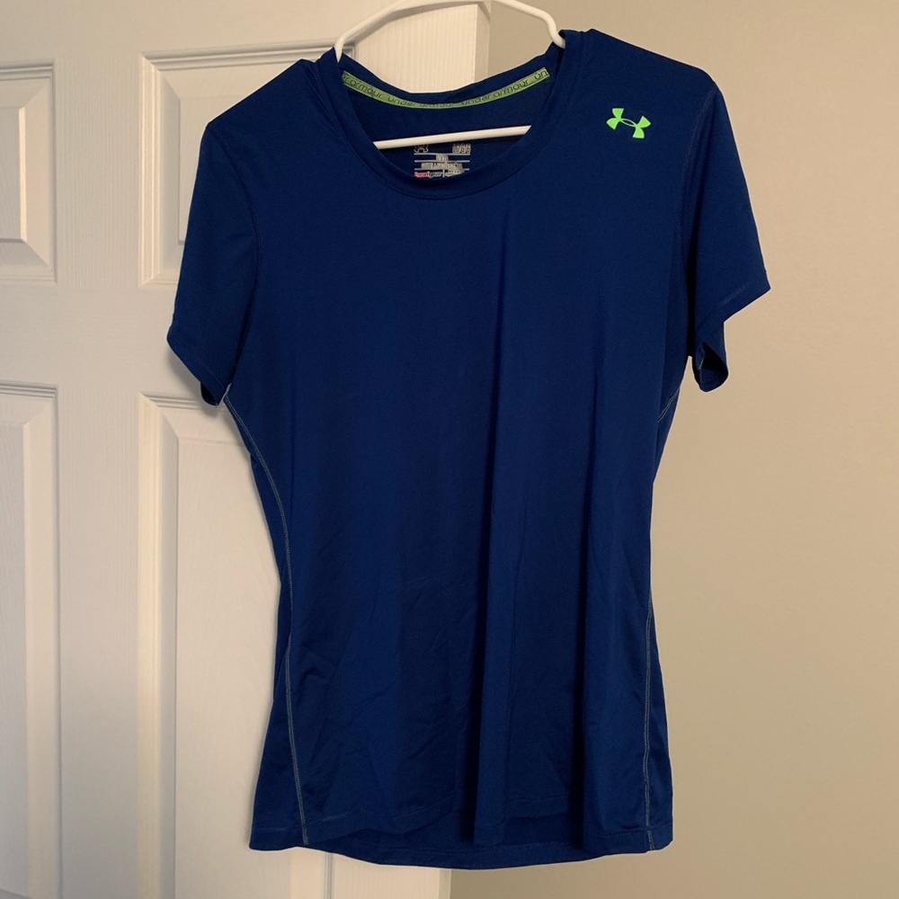 Under Armour workout top blue size L